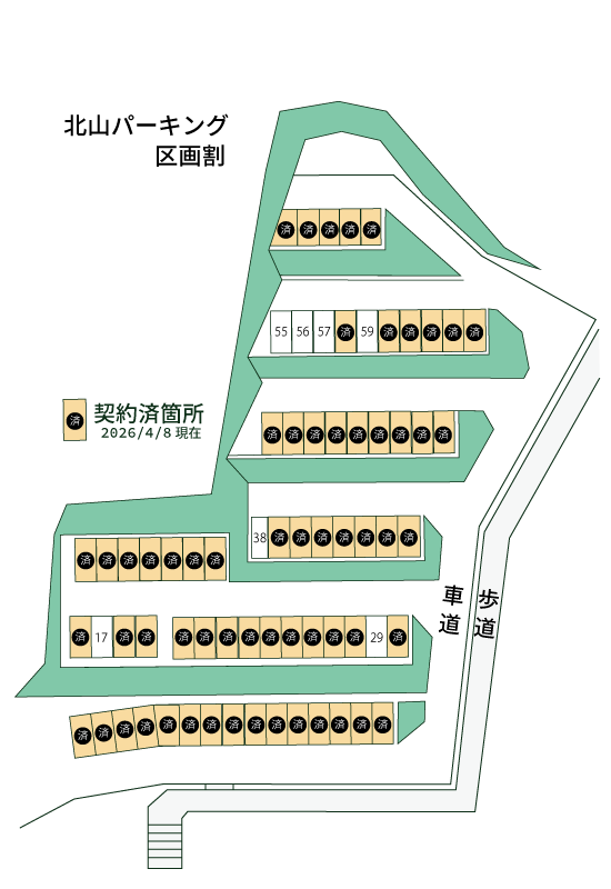 北山パーキングご利用状況